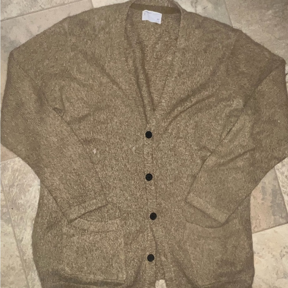 Your neighbors brown cardigan knit sweater medium